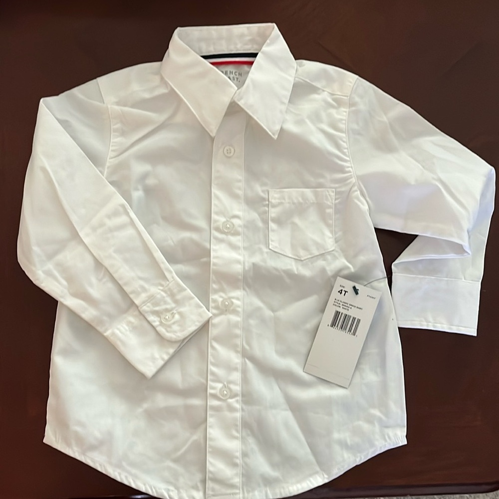 Boys FRENCH TOAST SUZE 4T long sleeve dress shirt NWT
